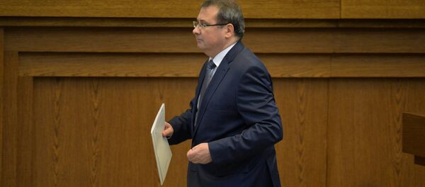 Министр финансов Беларуси Владимир Амарин на открытии сессии парламента - Sputnik Беларусь