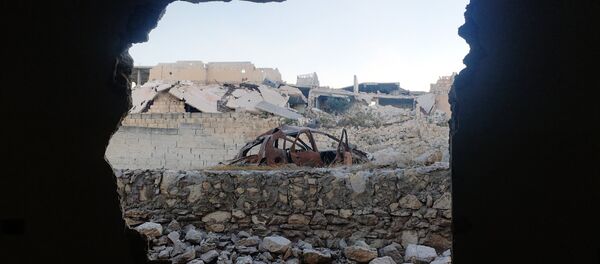Освобоженный лагерь палестинских беженцев Хандарат на северо-востоке Алеппо - Sputnik Беларусь