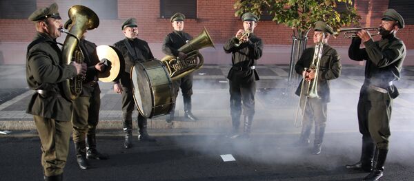 Падчас здымак серыяла  Гісторыя міліцыі ў асобах Падчас здымак серыяла  Гісторыя міліцыі ў асобах - Sputnik Беларусь