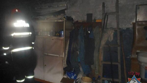 Пожар в гараже в Бобруйске - Sputnik Беларусь