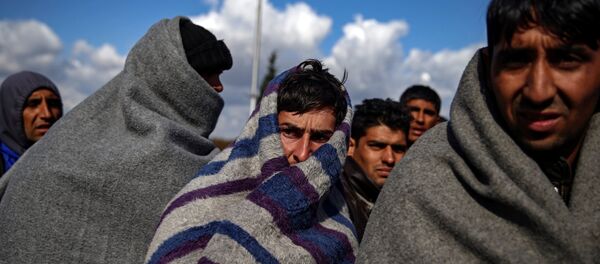 Беженцы на Венгерской границе - Sputnik Беларусь