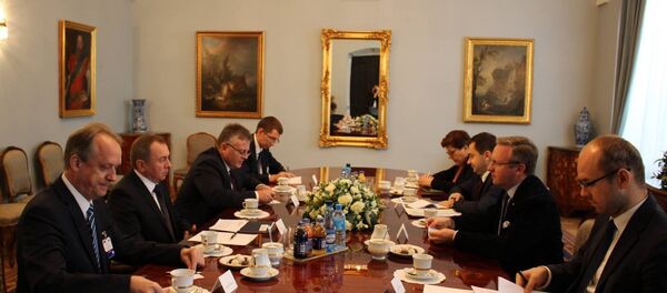 Уладзімір Макей у Польшчы падчас афіцыйнага візіту - Sputnik Беларусь