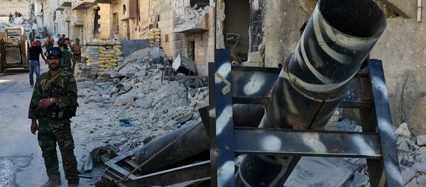 Освобоженный лагерь палестинских беженцев Хандарат на северо-востоке Алеппо - Sputnik Беларусь