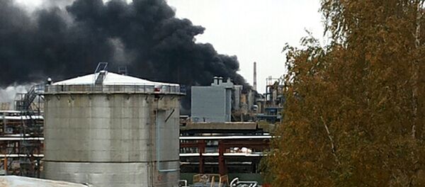 Возгорание на ОАО Нафтан - Sputnik Беларусь