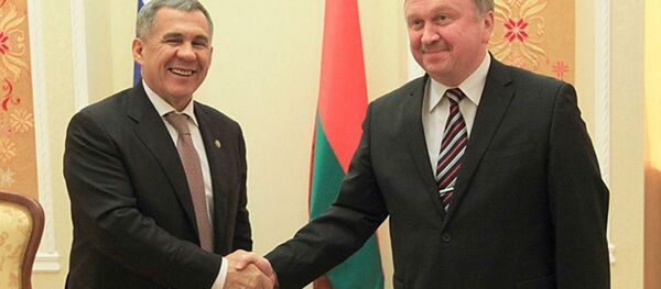 Встреча премьер-министра Беларуси Андрея Кобякова с президентом Татарстана Рустамом Миннихановым - Sputnik Беларусь