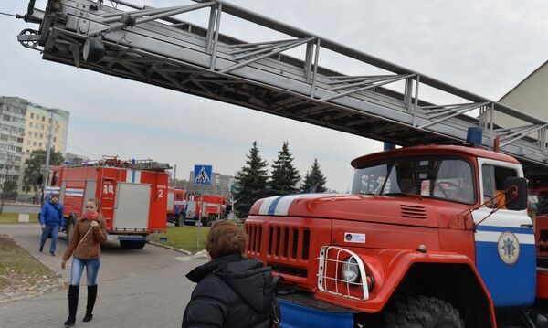 Учение МЧС в кинотеатре Аврора - Sputnik Беларусь