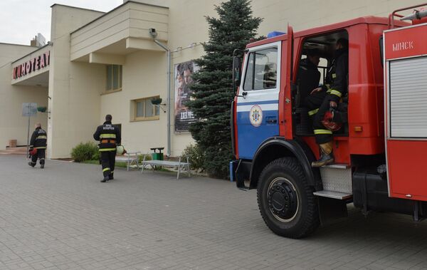 Учение МЧС в кинотеатре Аврора - Sputnik Беларусь