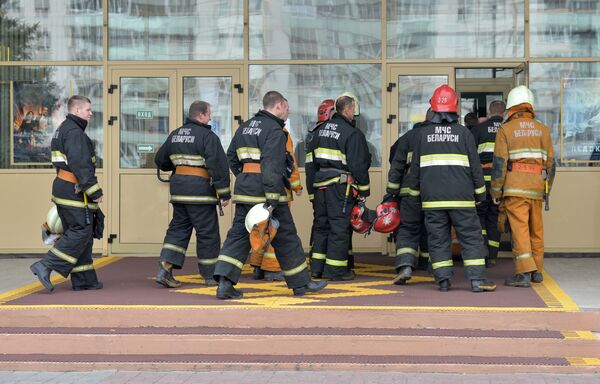 Учение МЧС в кинотеатре Аврора - Sputnik Беларусь