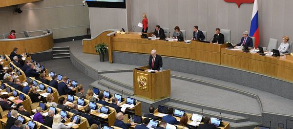 Пленарное заседание Госдумы РФ Пленарное заседание Госдумы РФ - Sputnik Беларусь