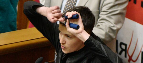 Депутат Верховной рады Украины Надежда Савченко Депутат Верховной рады Украины Надежда Савченко - Sputnik Беларусь