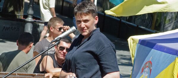 Депутат Верховной рады Украины Надежда Савченко Депутат Верховной рады Украины Надежда Савченко - Sputnik Беларусь