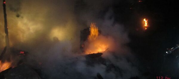 Пожар на хуторе в Гродненском районе - Sputnik Беларусь