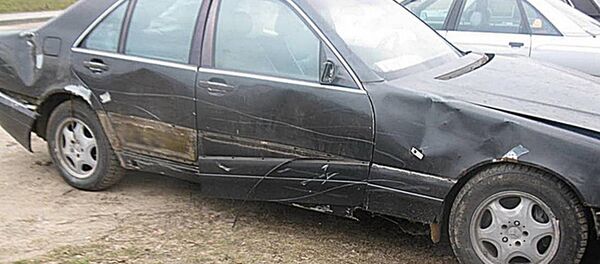 Машина, якобы попавшая в ДТП - Sputnik Беларусь