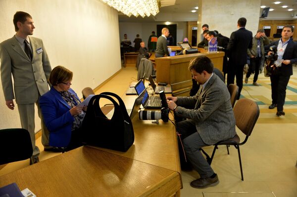 Во Дворце Республики организован пресс-центр - Sputnik Беларусь