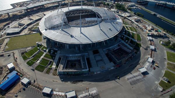 Строительство стадиона Зенит-Арена в Санкт-Петербурге - Sputnik Беларусь