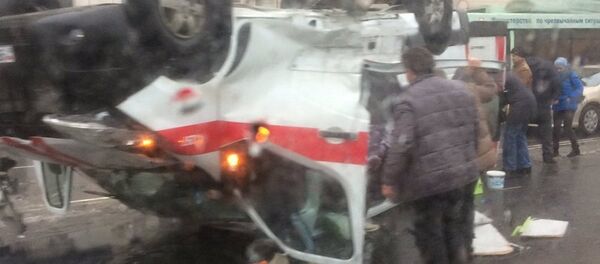 Авария со скорой на улице Богдановича в Минске - Sputnik Беларусь