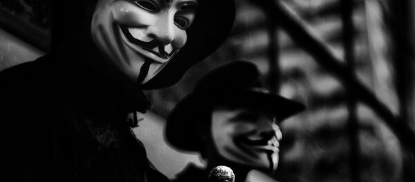Маска Гая Фокса - символ хакерской группы Anonymous - Sputnik Беларусь