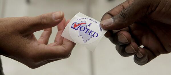 Стикер избирателю на выборах в США Стикер избирателю на выборах в США - Sputnik Беларусь