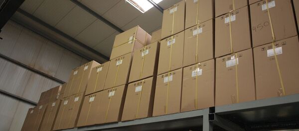 Коробки с продукцией, архивное фото - Sputnik Беларусь
