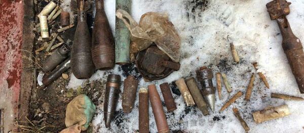 Боеприпасы, найденные в г. Барань - Sputnik Беларусь