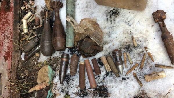 Боеприпасы, найденные в г. Барань - Sputnik Беларусь