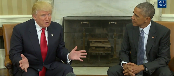 Барак Обама и Дональд Трамп об итогах их встречи в Белом доме - Sputnik Беларусь