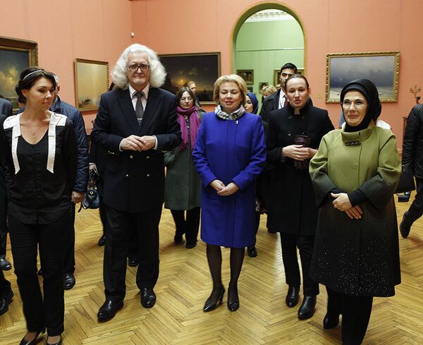 Эмине Эрдоган в Национальном художественном музее Беларуси  - Sputnik Беларусь