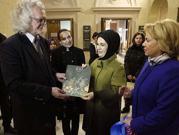 Эмине Эрдоган в Национальном художественном музее - Sputnik Беларусь