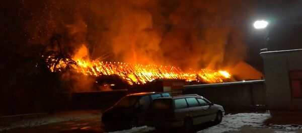 Пожар на улице Тимирязева в Гродно Пожар на улице Тимирязева в Гродно - Sputnik Беларусь