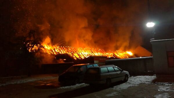 Пожар на улице Тимирязева в Гродно - Sputnik Беларусь