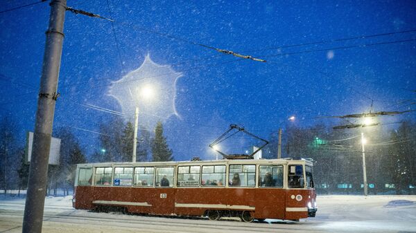 Трамвай у горадзе, архіўнае фота - Sputnik Беларусь