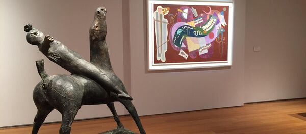 Картина Кандинского Негнущееся и согнутое - Sputnik Беларусь