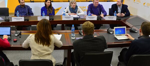 Пресс-конференция, посвященная проведению фестиваля Тэатральны куфар. БГУ-2016. - Sputnik Беларусь