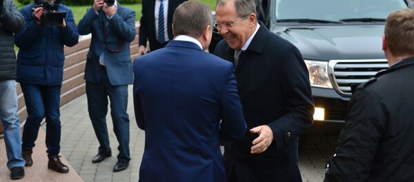 Глава МИД РФ Сергей Лавров и его белорусский коллега Владимир Макей - Sputnik Беларусь