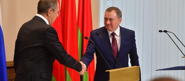 Глава МИД РФ Сергей Лавров и его белорусский коллега Владимир Макей - Sputnik Беларусь