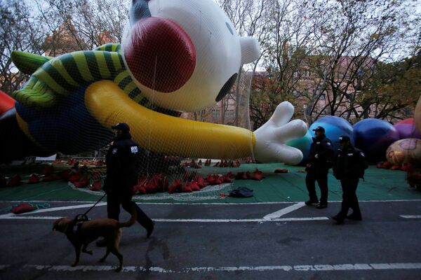 Подготовка к параду в Нью-Йорке Подготовка к параду в Нью-Йорке - Sputnik Беларусь