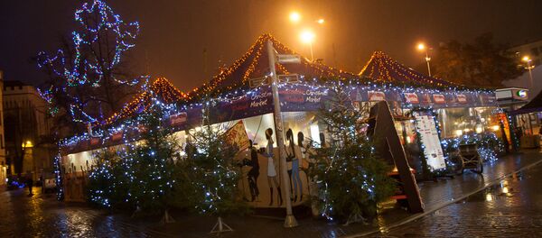 Новогоднее кафе в Риге - Sputnik Беларусь