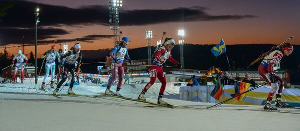 Биатлон. I этап Кубка мира. Смешанная эстафета Биатлон. I этап Кубка мира. Смешанная эстафета - Sputnik Беларусь