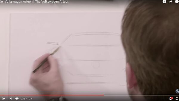 Видеофакт: Volkswagen показал, как рисовали преемника купе CC - Sputnik Беларусь