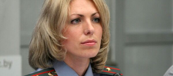 Старшиий инспектор  УГАИ МВД Анна Банадык - Sputnik Беларусь