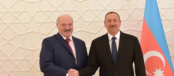 Президенты Беларуси и Азербайджана, Александр Лукашенко и Гейдар Алиев - Sputnik Беларусь