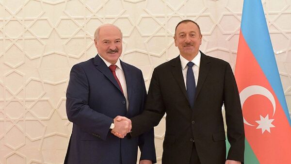 Президенты Беларуси и Азербайджана, Александр Лукашенко и Гейдар Алиев - Sputnik Беларусь