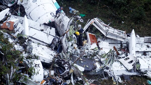 Останки самолета, разбившегося в Колумбии - Sputnik Беларусь