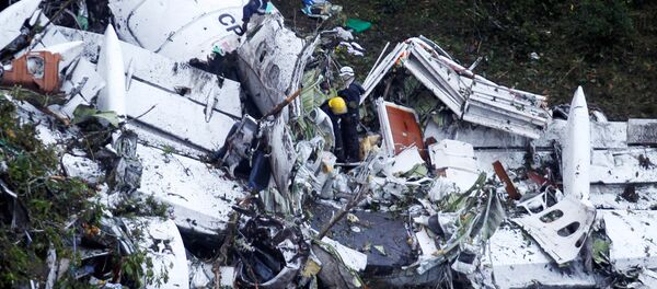 Останки самолета, разбившегося в Колумбии - Sputnik Беларусь