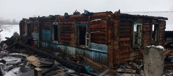 На месте пожара в д. Куковячино Витебского района - Sputnik Беларусь