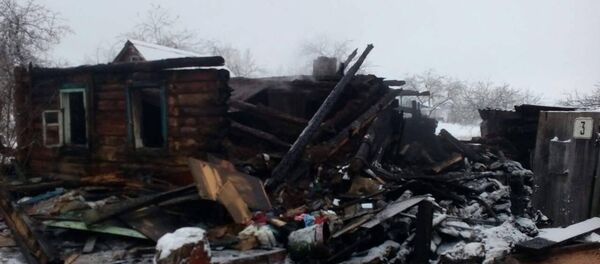 На месте пожара в деревне Куковячино Витебского района - Sputnik Беларусь