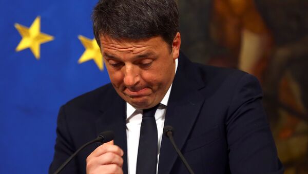 Премьер-министр Италии Маттео Ренци заявил об уходе в отставку по итогам конституционного референдума - Sputnik Беларусь