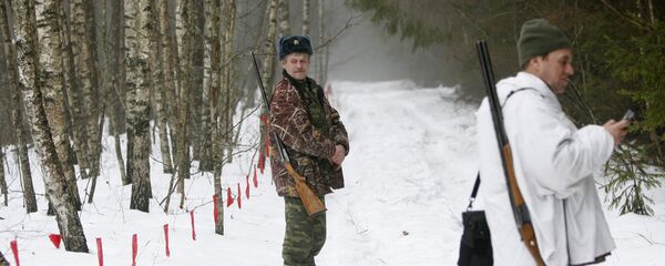 Охота на волка, архивное фото - Sputnik Беларусь