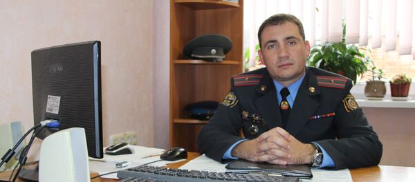 Исполняющий обязанности начальника отдела по агитации и пропаганде ГАИ ГУВД Мингорисполкома Сергей Зараник - Sputnik Беларусь