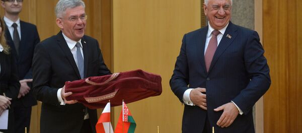 Маршал сената Польши Станислав Карчевский и глава Совета Республики Михаил Мясникович - Sputnik Беларусь